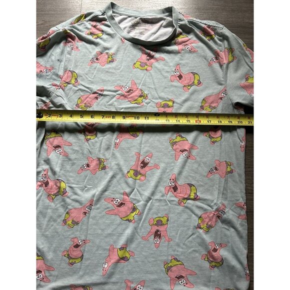 SpongeBob SquarePants Light Blue Patrick Expressions Print Graphic T Shirt Large - Picture 3 of 5